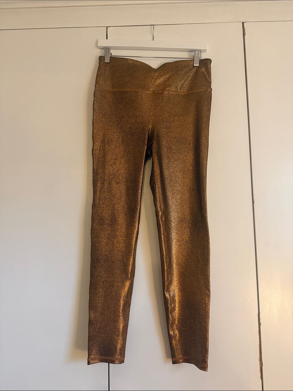 Metallic Bronze Leggings - Women Pants & Jumpsuits